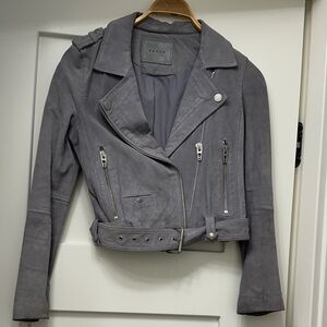Blank NYC Women's Gray Suede Jacket